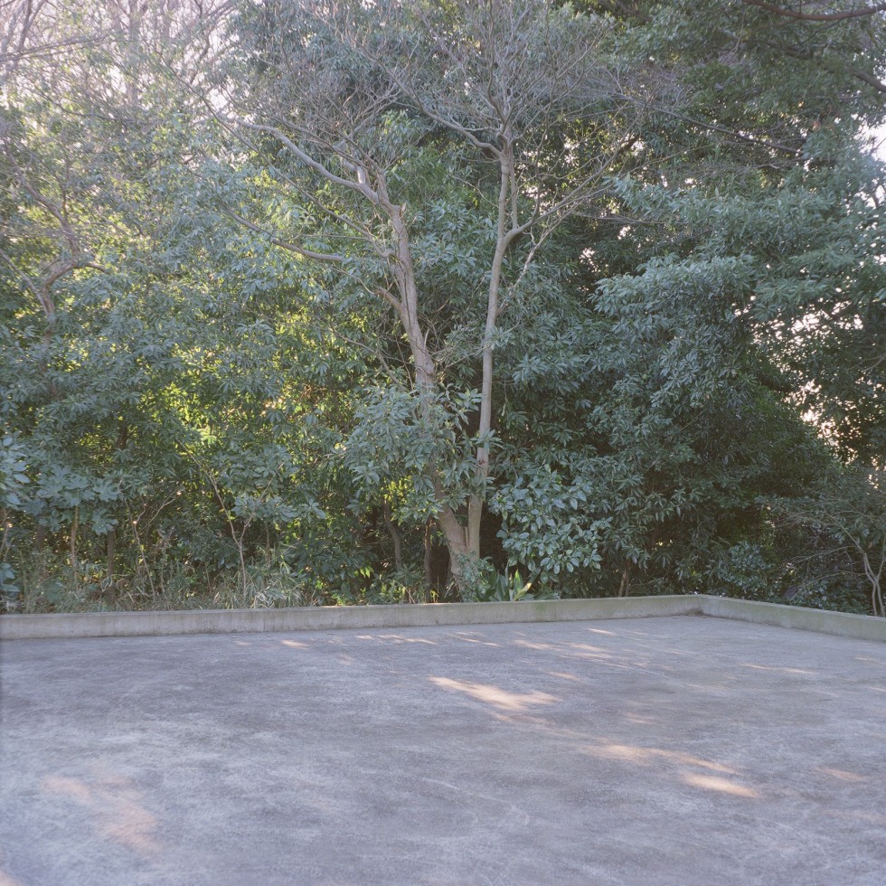 木漏れ日があたる駐車場 Mamiya-6 Fujifilm Fujicolor PRO400H
