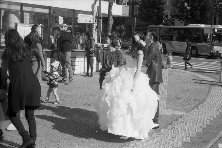 渋谷の花嫁 Leica M3 Elmar 50mm F2.8 Kodak Tri-X 400TX