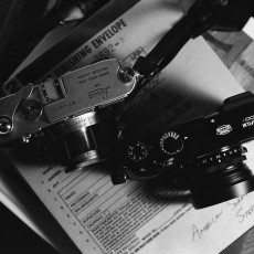 Leica M3とFujifilm X100T Nikon FM10 Nikon Ai Nikkor 50mm F1.4 Kodak Tri-X 400TX Professional